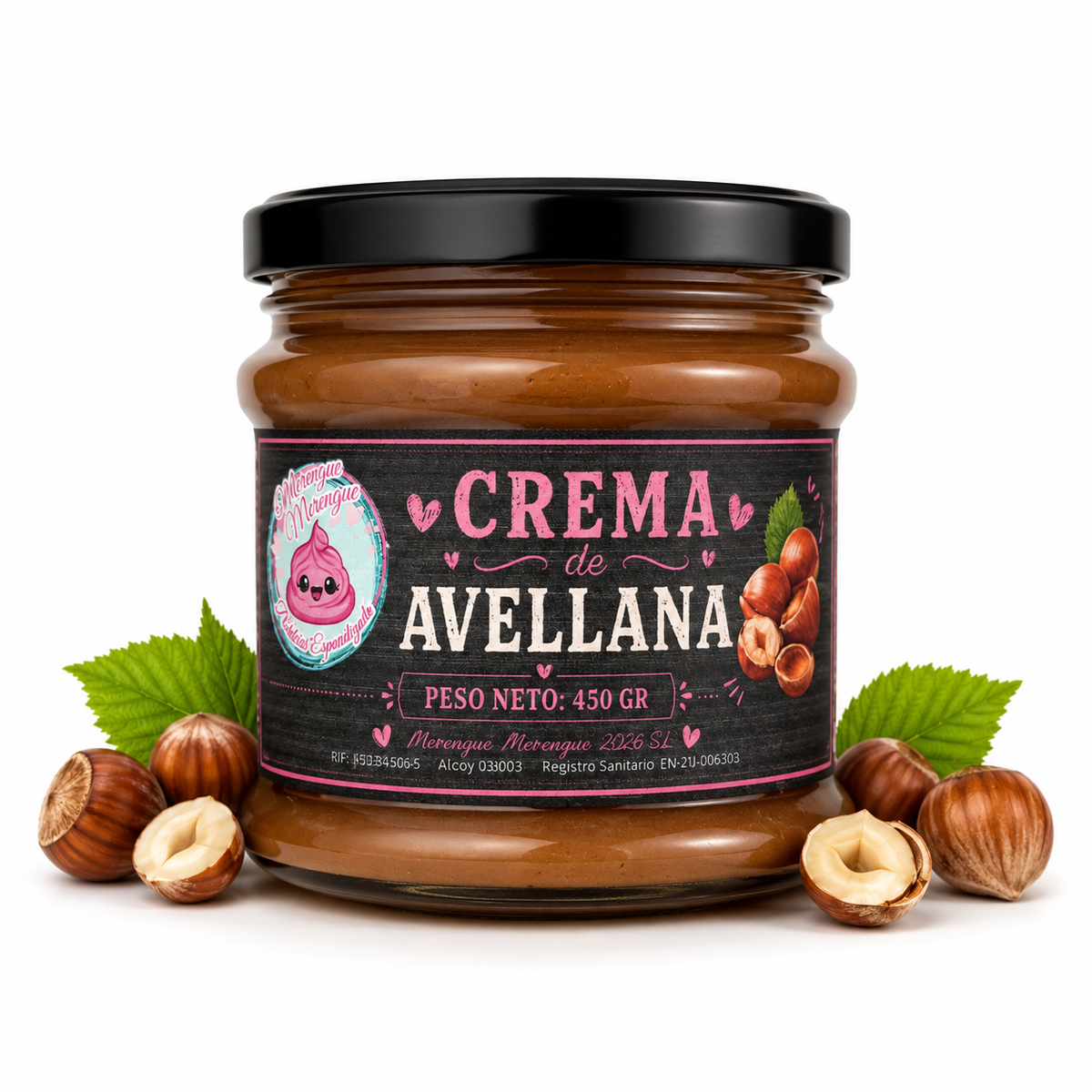 Crema de Avellanas 450gr